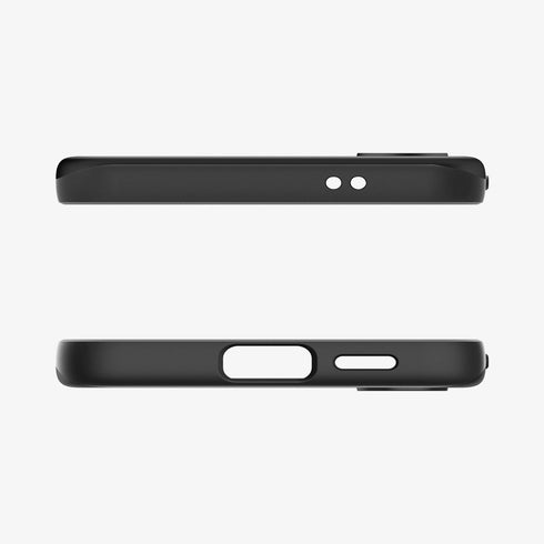 ACS07281 - Galaxy S24 Ultra Case Thin Fit in Black showing the back